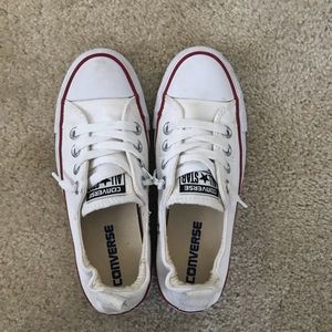 Converse white shoreline sneakers size 5